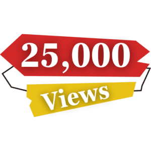 25000 YouTube Views